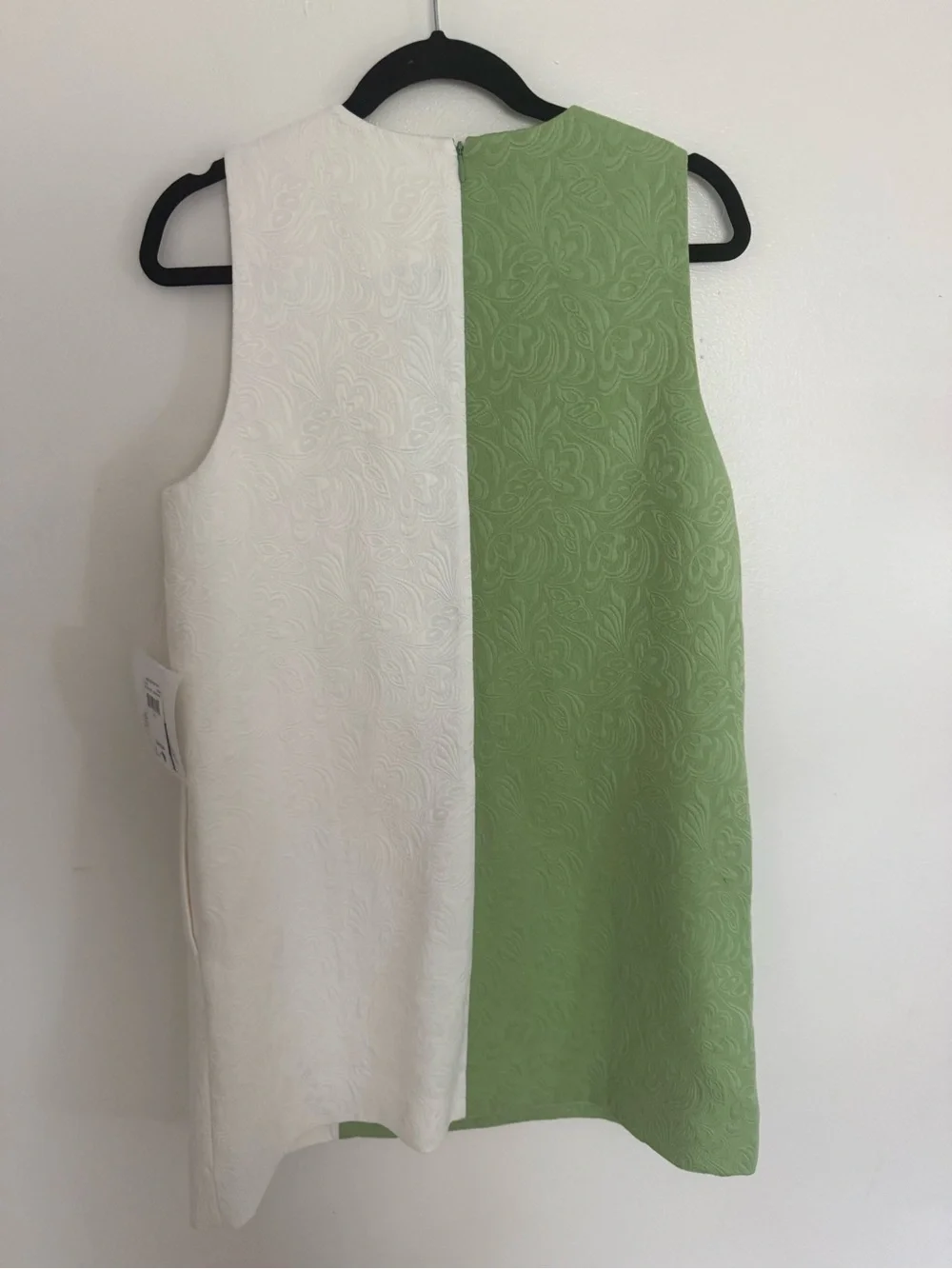 NWT Mestiza Dress Etta Scallop Mini in Green White - Picture 7 of 8